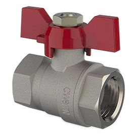 Butterfly Ball Valve With FF Connection