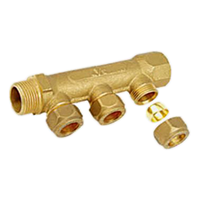 Brass Manifold with Compression Ends